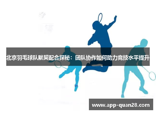 北京羽毛球队默契配合探秘：团队协作如何助力竞技水平提升