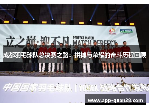 成都羽毛球队总决赛之路：拼搏与荣耀的奋斗历程回顾